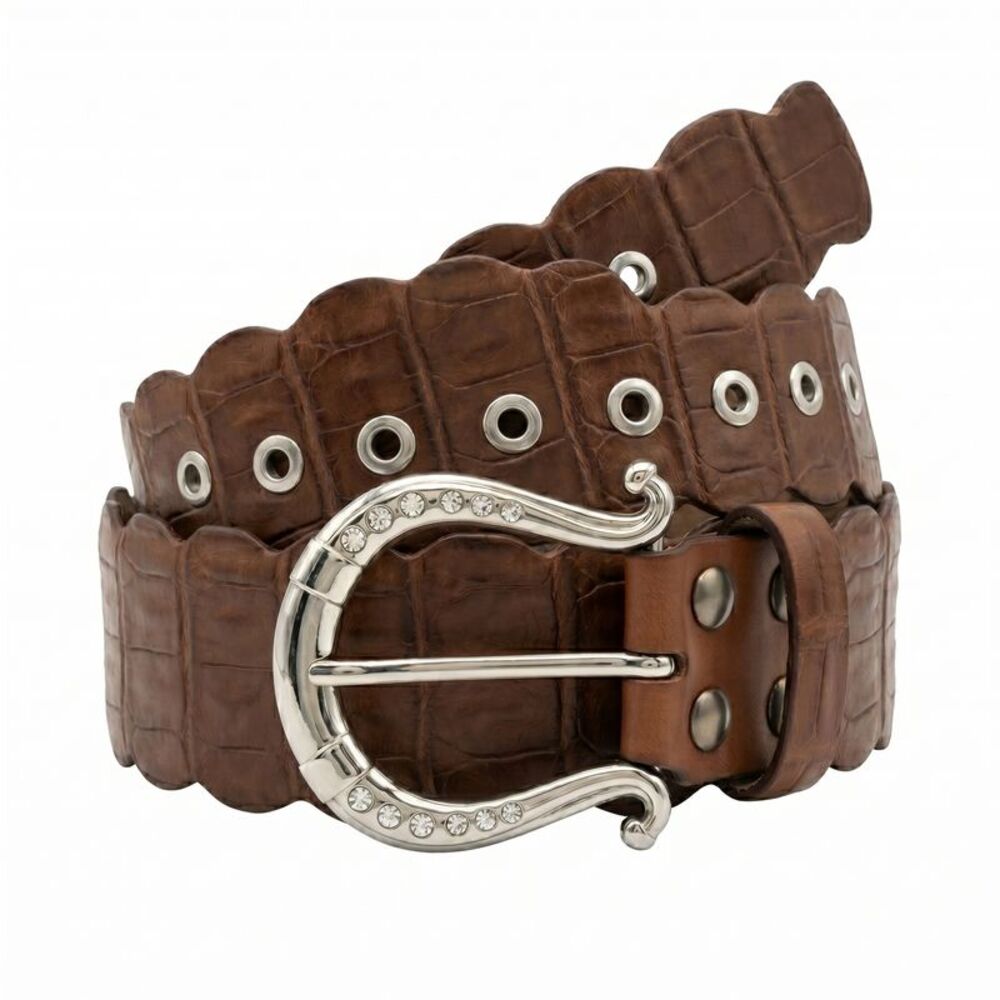 Renato Balestra Roma Standard Brown Adjustable 4 inch wide Women Belt